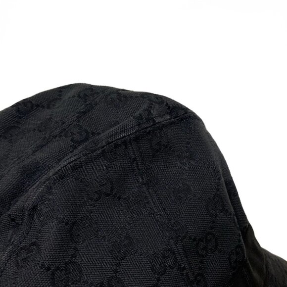 Auth GUCCI - Black Polyester Cotton Chemical Fiber Hat main image 8
